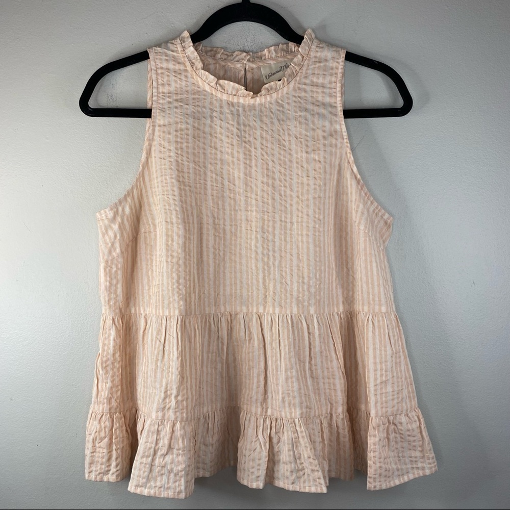 Universal Thread Striped Ruffle Tiered Cottagecor… - image 2